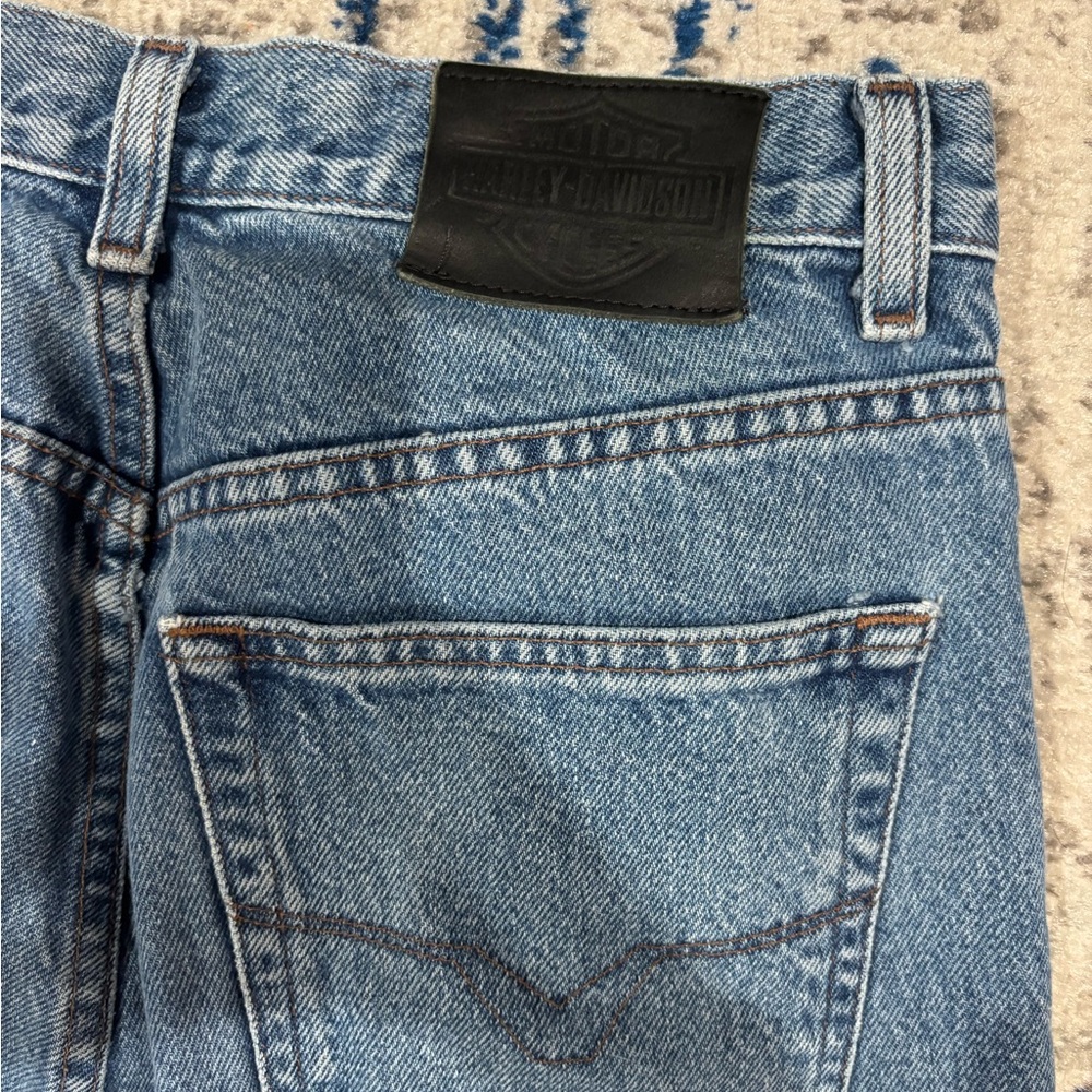 Harley-Davidson Men's Blue Straight Jeans - Picture 3 of 5